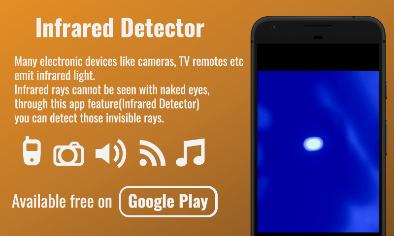 FreeAndroidAp13's tweet photo. This Infrared Camera Detector/ Free Radiation Meter app is designed for detecting the radiation or infrared rays emitted by cameras, TV remote, Computers, Mobile phones.
link:https://t.co/JGiuSqyskP
#likeforlikes #like4follow #followforfollowbak #follows #rows #billionaire https://t.co/Iwdh5zIXFE