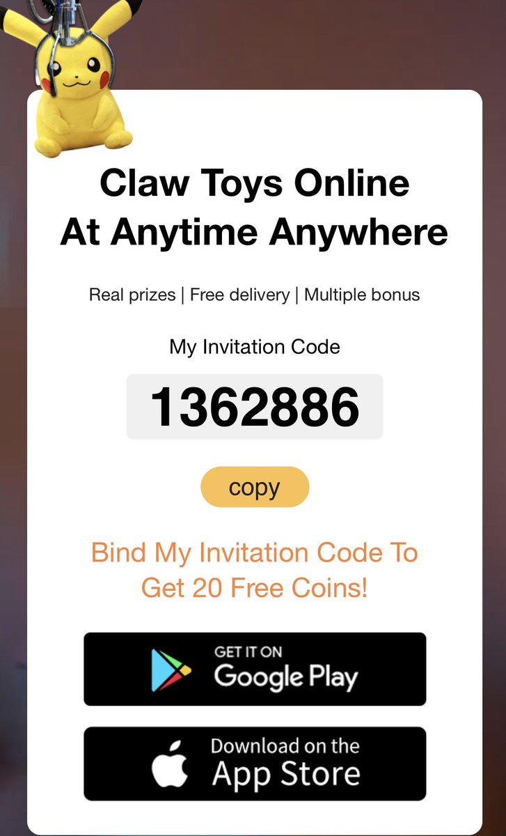 claw toys code
