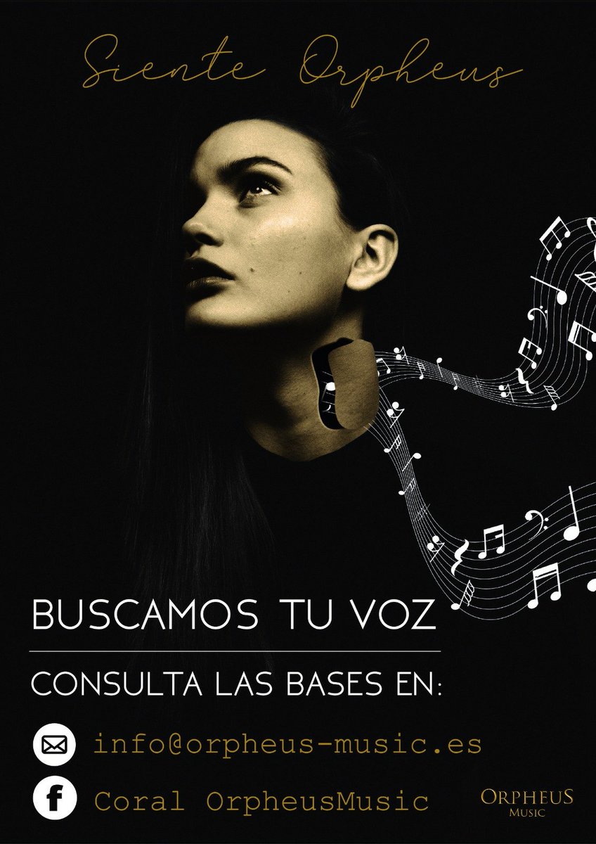 Coral_OrpheusMu's tweet photo. #SienteOrpheus ¡Queremos que cantes con nosotros! Buscamos nuevas voces que completen nuestro coro esta nueva temporada, ¿te unes? Rellena este formulario 👉https://t.co/7PhOxdrQqB https://t.co/0C2vlQG7Sk