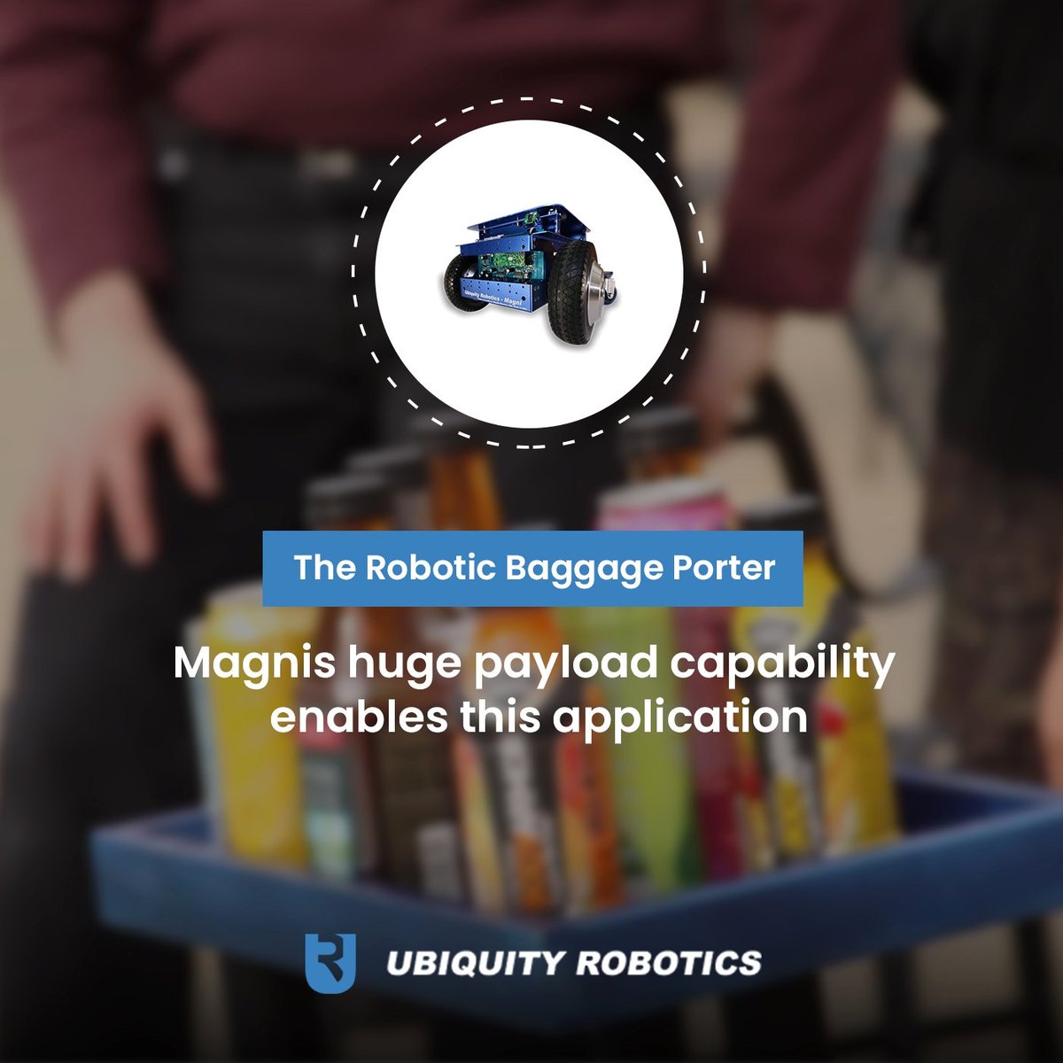 What you can do with your robot

The Robotic Baggage Porter

Magnis huge payload capability enables this application

ubiquityrobotics.com/#applications
