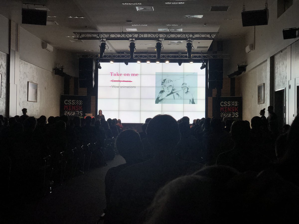 slobodan_'s tweet image. Wow animations at #CSSMinskJS by @evaferreira92