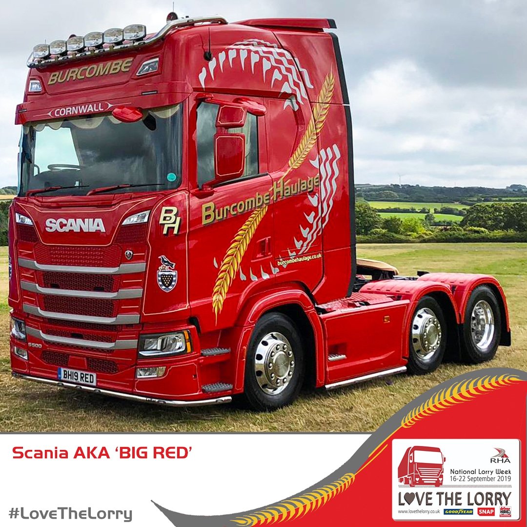 Day 6 - Big Red | instagram.com/p/B2qfpwFFcRL/… | #LoveTheLorry #NationalLorryWeek #RHA <a href="/RHANews/">RHA</a>