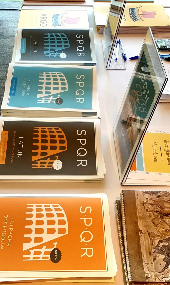 Komt u vandaag op de VCN-Nazomerconferentie de gratis voorbeeldkaternen halen van de nieuwe editie SPQR Latijn onderbouw en de nieuwe methode SPQR Latijn bovenbouw? #Latijn