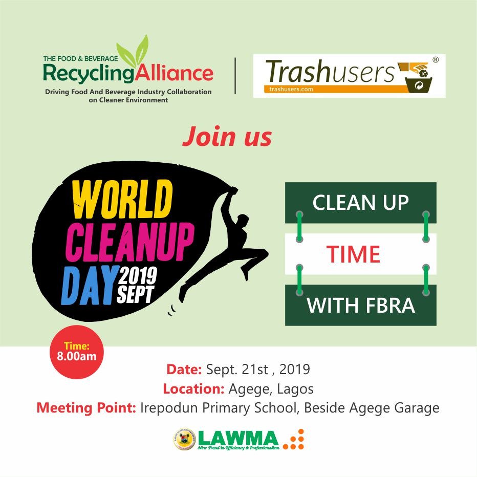 fbralliance's tweet photo. It's #WorldCleanupDay, let's clean up Agege.

#FBRAcleanupAgege #WorldCleanUpDay2019 #WCD2019 #LetsDoItWorld https://t.co/TSHguwHji4