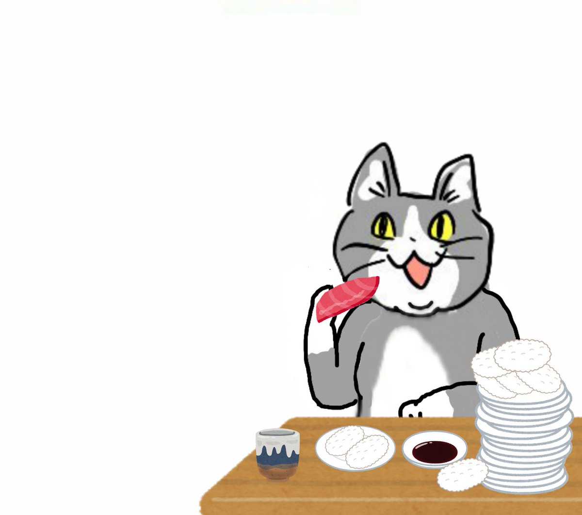 からあげのるつぼ お寿司だいすき猫 現場猫