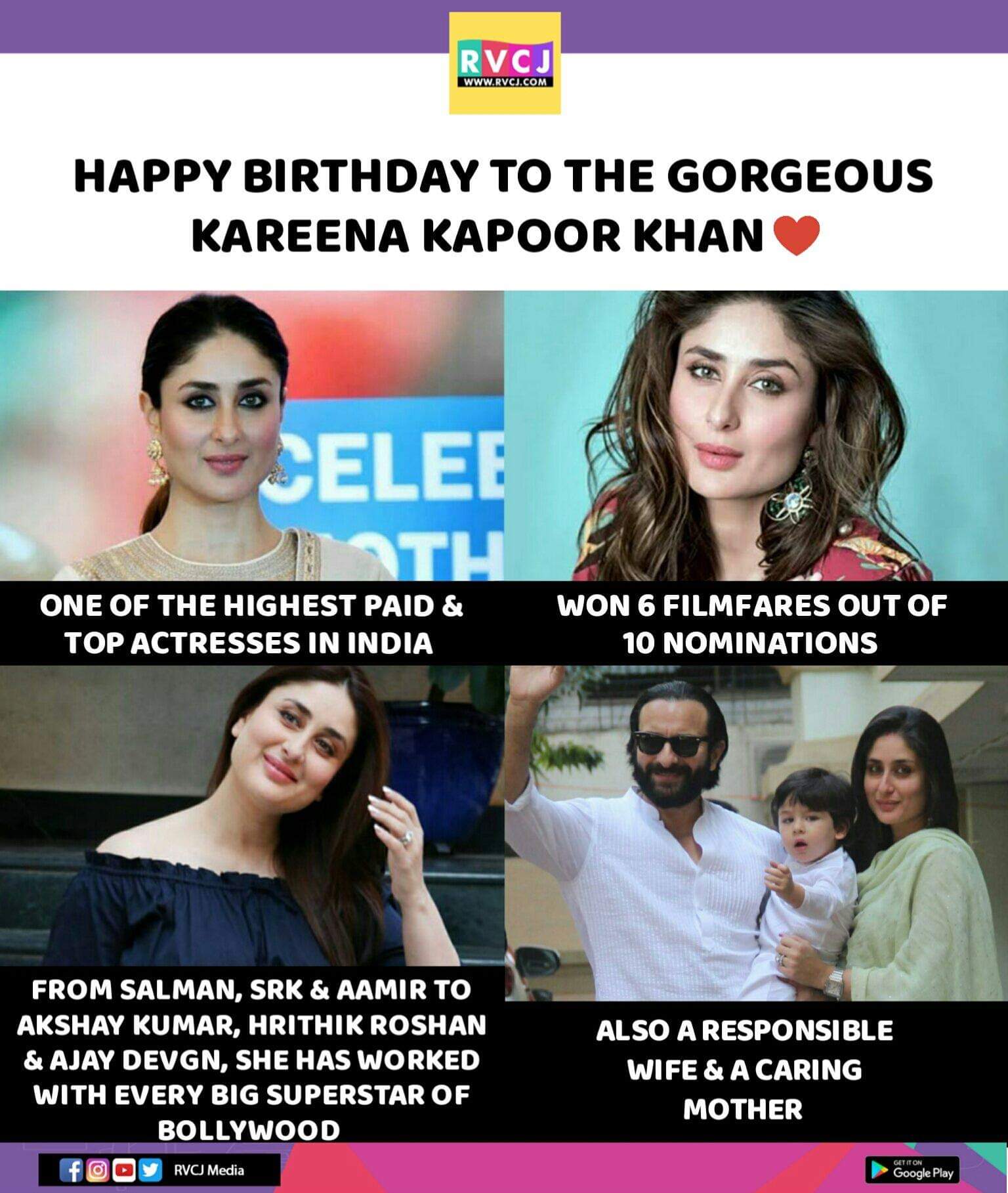 Happy birthday Kareena Kapoor Khan!  