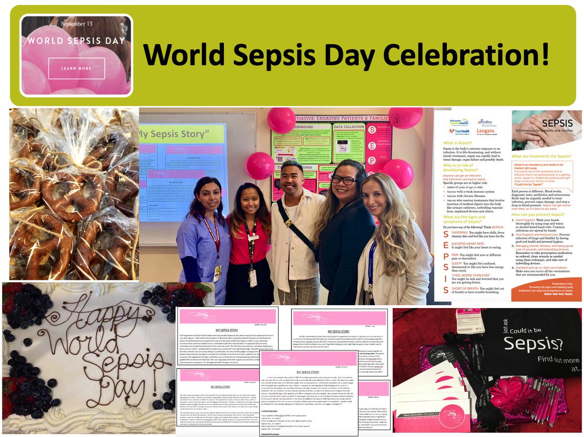 jenifer_tabamo's tweet photo. #Throwback to last week's #worldsepsisday celebration!  Our VGH Medicine team is just grateful to be a part of this movement!
@VCHhealthcare @DrDavSweet @sarah63391857 @BCSepsis @BCPSQC @WorldSepsisDay @ActionOnSepsis @KhristineCarino https://t.co/HBBLovxZmp