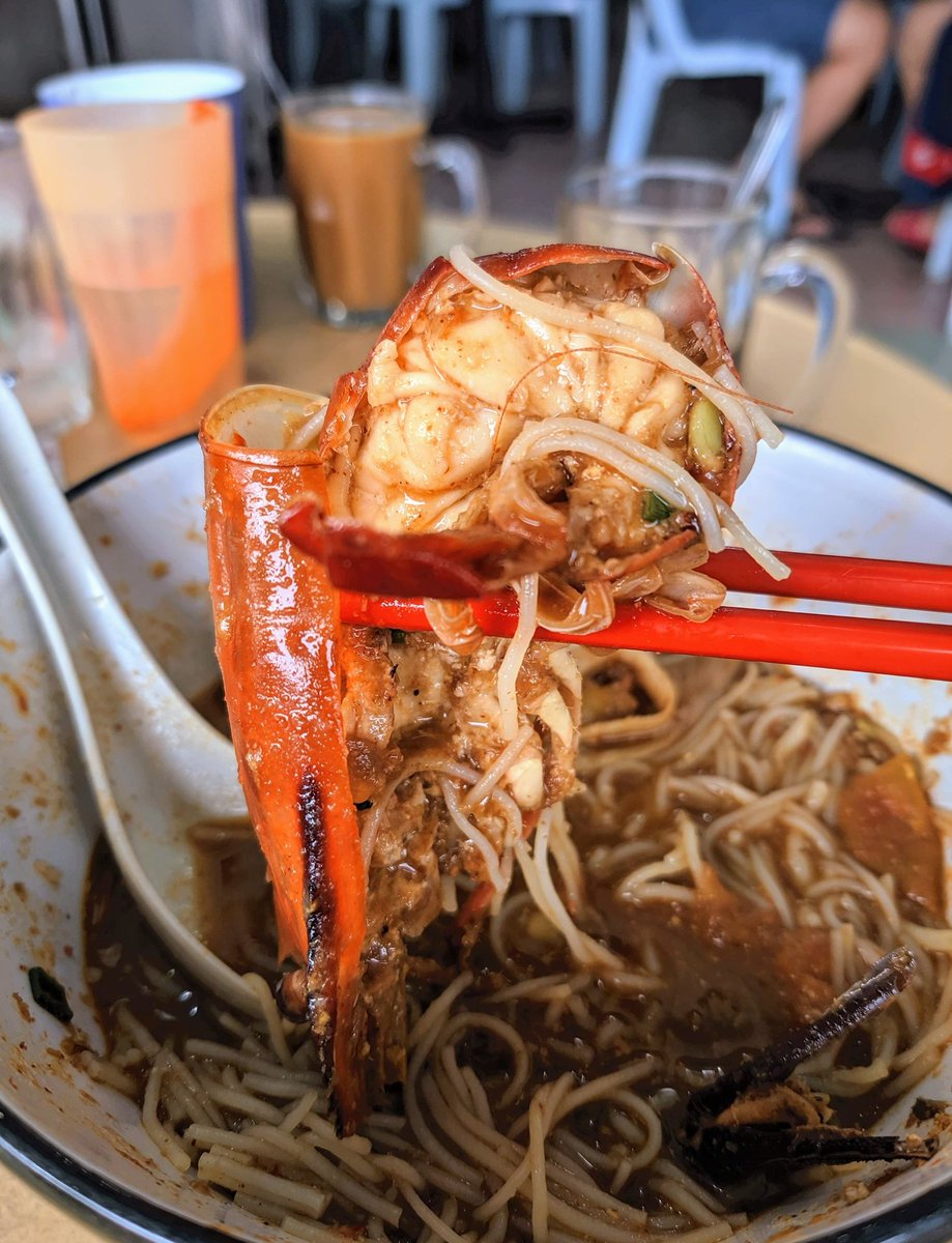 Sarikei.Tom Yam Prawn Beehoon. Glory Cafe. Can order the one in the coconut also.