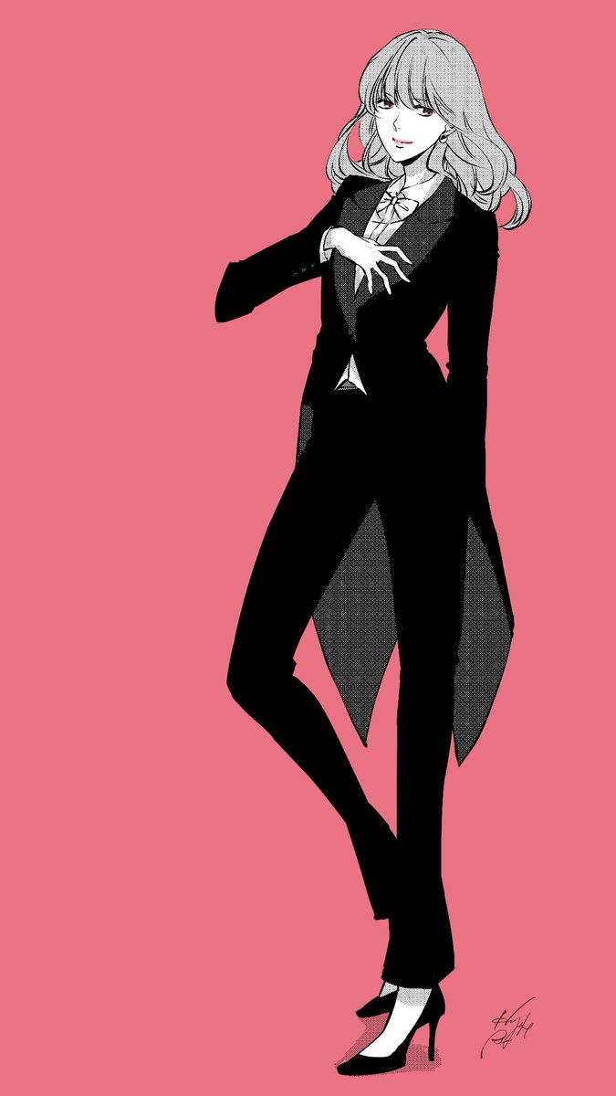 「SuitsⅧ 」|凧を揚げる綺月るりのイラスト
