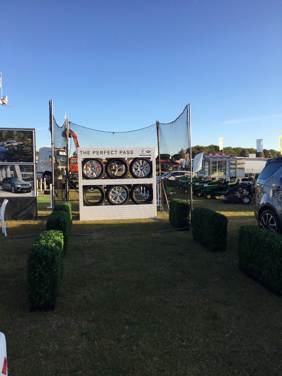 MarshallJaguar's tweet photo. The team at Marshall #Jaguar #LandRover #Newbury are at the @Berkshire_show this weekend. 🚜 Loving the @rugbyworldcup theme on our stand! Come and visit us and play ‘perfect pass’ for your chance to win a Rugby Stress Ball! 🏉 https://t.co/YpTuLGIu7d