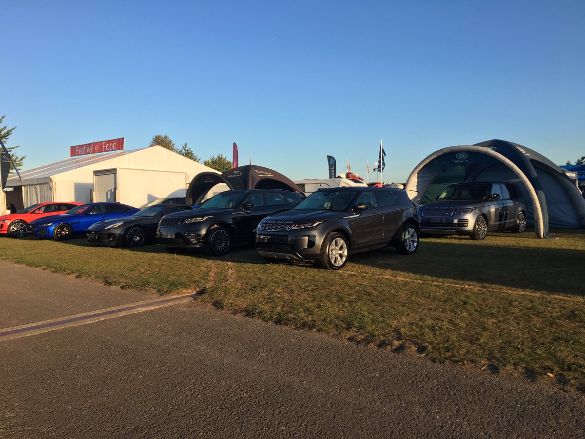 MarshallJaguar's tweet photo. The team at Marshall #Jaguar #LandRover #Newbury are at the @Berkshire_show this weekend. 🚜 Loving the @rugbyworldcup theme on our stand! Come and visit us and play ‘perfect pass’ for your chance to win a Rugby Stress Ball! 🏉 https://t.co/YpTuLGIu7d