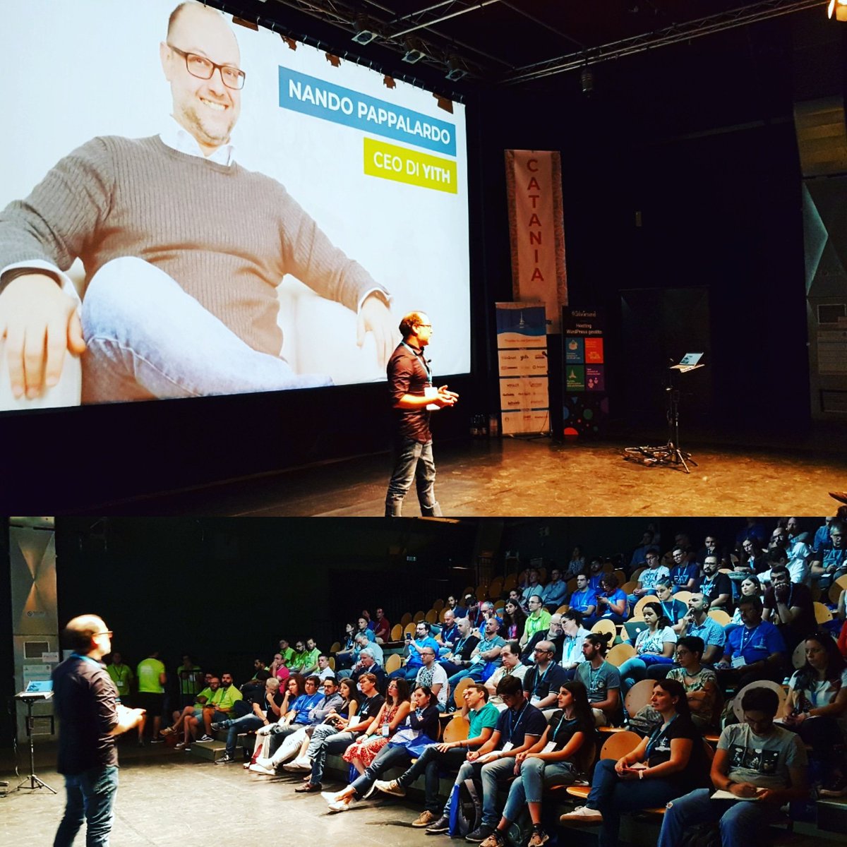 YITHEMES's tweet photo. Neuromarketing con Nando Pappalardo, CEO di YITH #wccta #wordcampcatania #yith #wordpress #woocommerce #wordpresslovers https://t.co/u6ohmGc4Rd