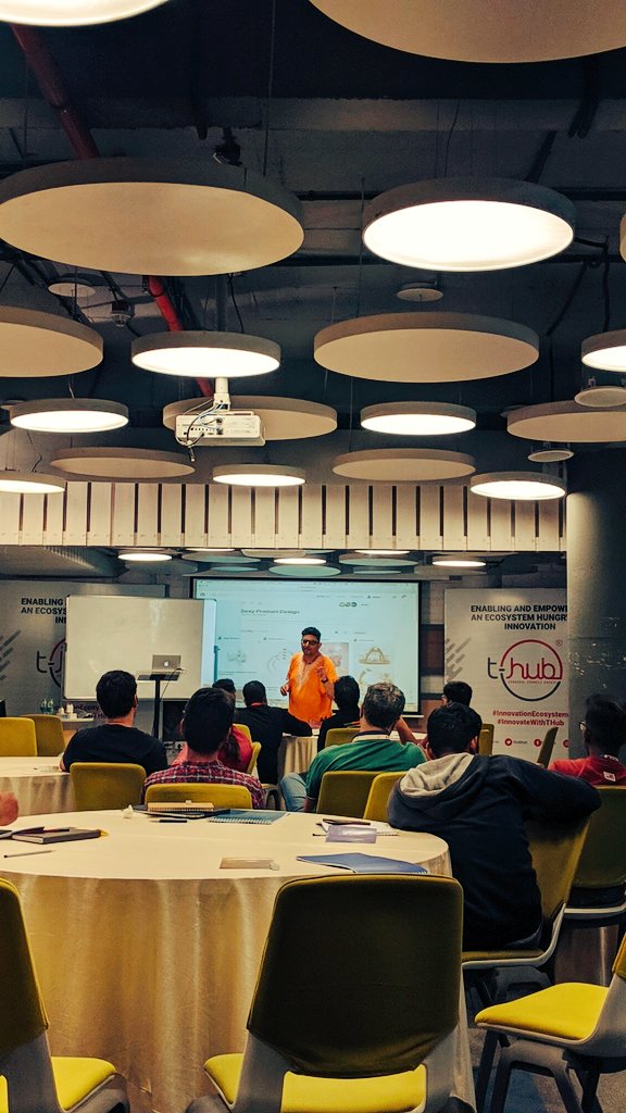 mugdhamj's tweet image. Taking the ordinary to extraordinary - that is design! Well said @niyambhushan 
.
.
#Lab32 #innovatewiththub @THubHyd