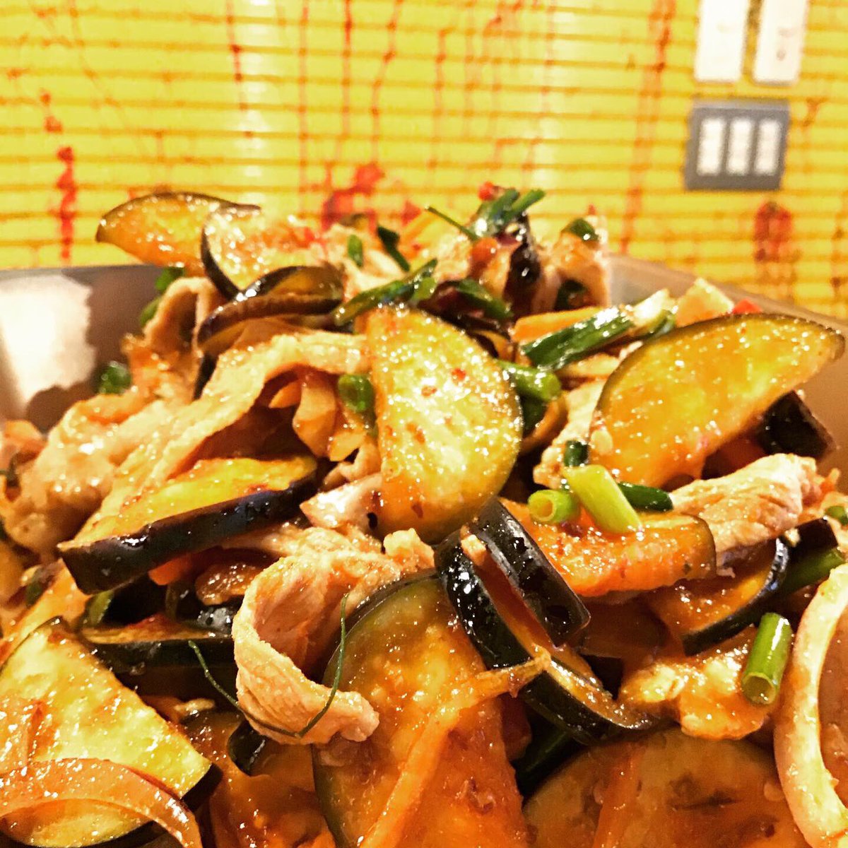 スパイスmarket 本日のタイ屋台惣菜deli その2 豚バラと茄子のレモングラスサラダ タイ料理 タイ Thai Thaifood Thailand タイ屋台メシ 幡ヶ谷 笹塚 初台 日替り