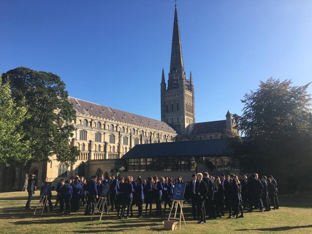 NorwichSchool's tweet image. What a beautiful sunny morning for our Open Day. We look forward to welcoming you all and showing you round the school and grounds. The event starts at 9.30am #nsopenday2019 #openday #norwichschool