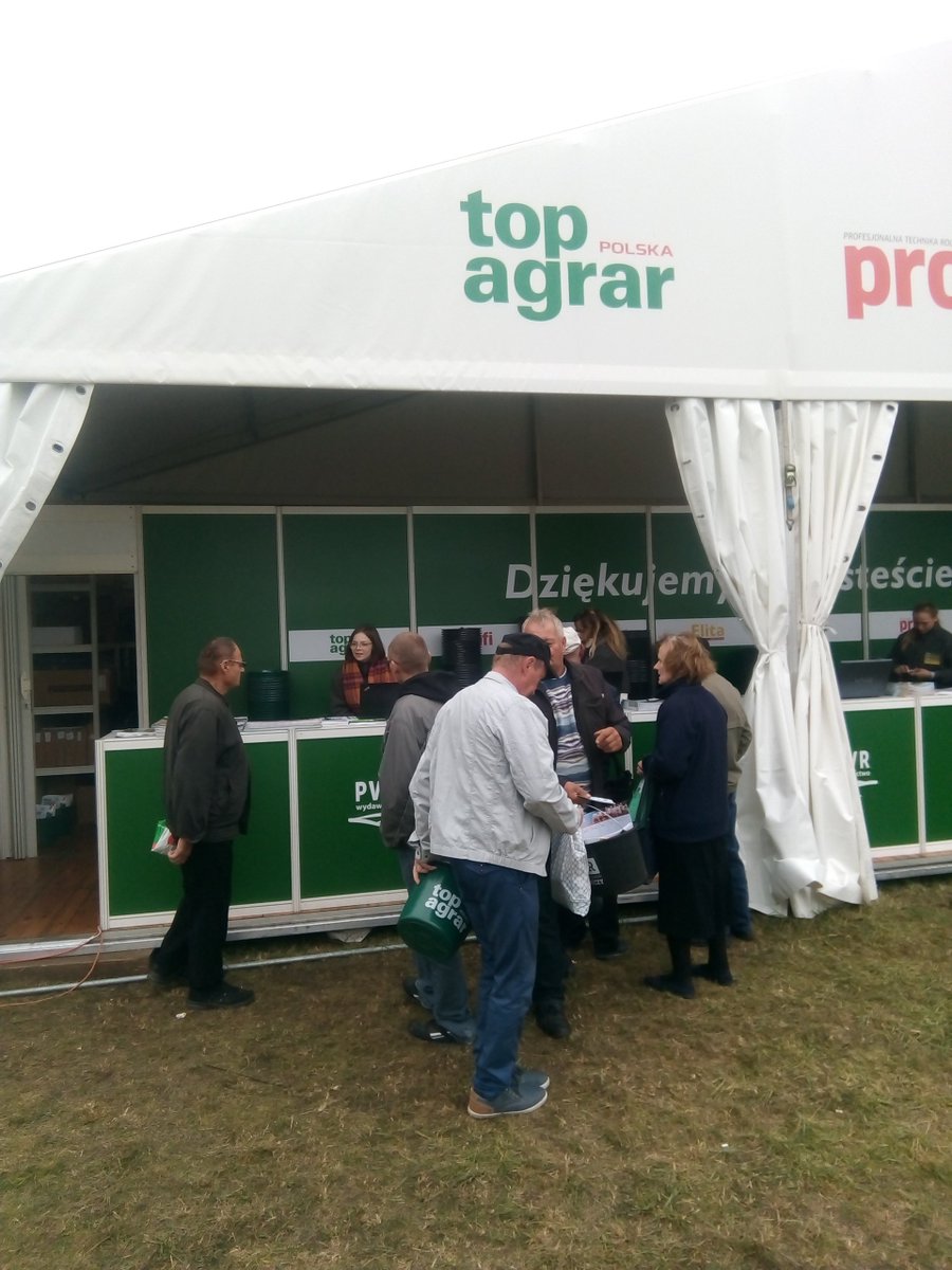 BartCzekala's tweet photo. Zapraszam na #AgroSHOW2019 w Bednarach na stoisko @topagrar_PL  C417! https://t.co/5taKw4I5f6