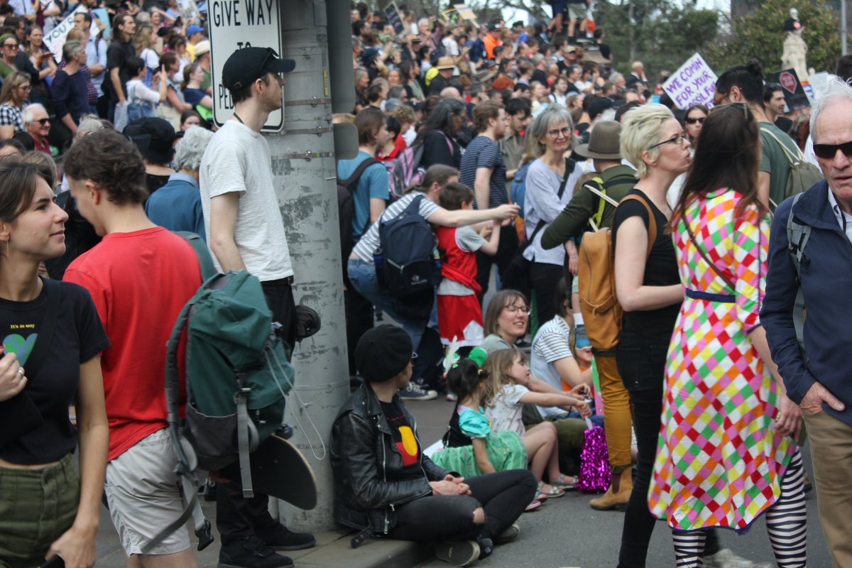 tess_devherc's tweet image. Still overwhelmed by the fact that everyone was marching out of palpable anger and frustration, but it was one of the most uplifting experiences of my life

This cannot be ignored.

(Here are some of my favourite photos off my camera from #ClimateStrike Melbourne)