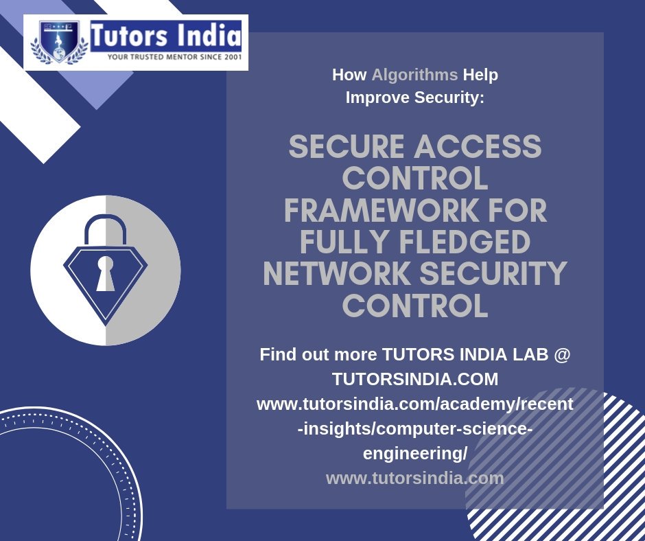 TutorsIndia's tweet image. Secure Access Control Framework for Fully Fledged Network Security Control - bit.ly/2mtNbTL
#Masters #ToolDevelopment #Coding #Algorithms #softwaredevelopment #dissertation #thesis
#phdchat #PhD #phdadvice
Contact: info@tutorsindia.com | bit.ly/2kxESWi