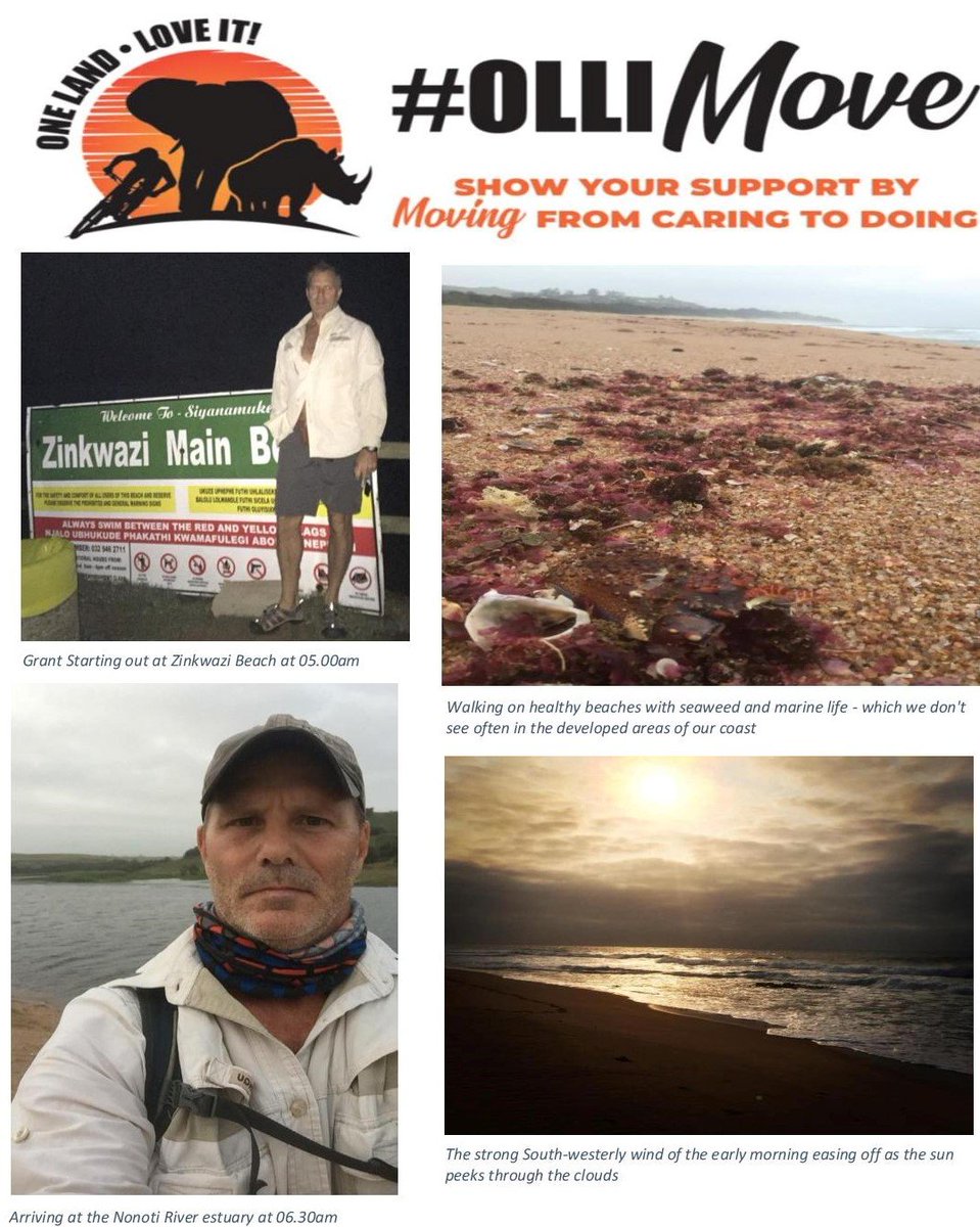 ClimbforK9's tweet photo. @SANParksHR SANParks Honorary Rangers KZN Region's 70km ZINK-ROX beach challenge for Rhino is in full swing. Grant Melville started 5am this morning and has linked up with the International Coastal Clean-up teams in Blythesdale. https://t.co/VYIKsKN2va