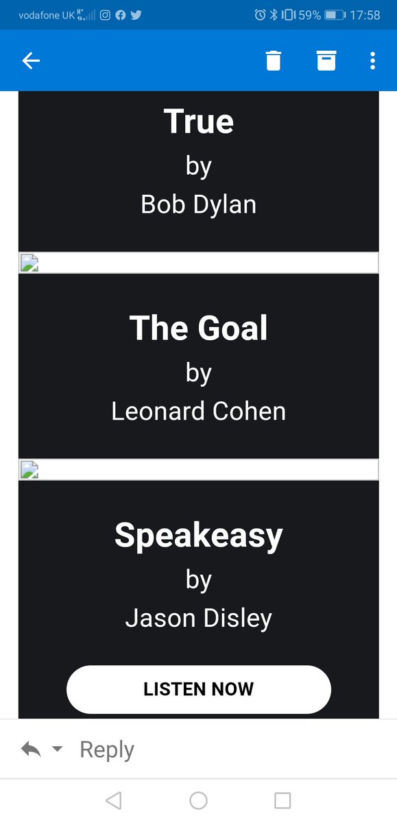 disleyrascal's tweet photo. Got an email of recommendations from Spotify - it's strange seeing my name amongst such illustrious company... #JasonDisley #BobDylan #LeonardCohen #spotify #album #Speakeasy also available from https://t.co/6jB0H7VyhO https://t.co/ibT9TLxhsQ