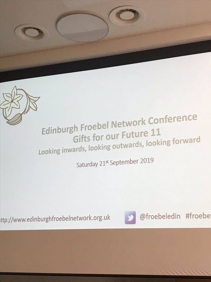 Looking forward to another inspiring day in Edinburgh #froebelgifts11