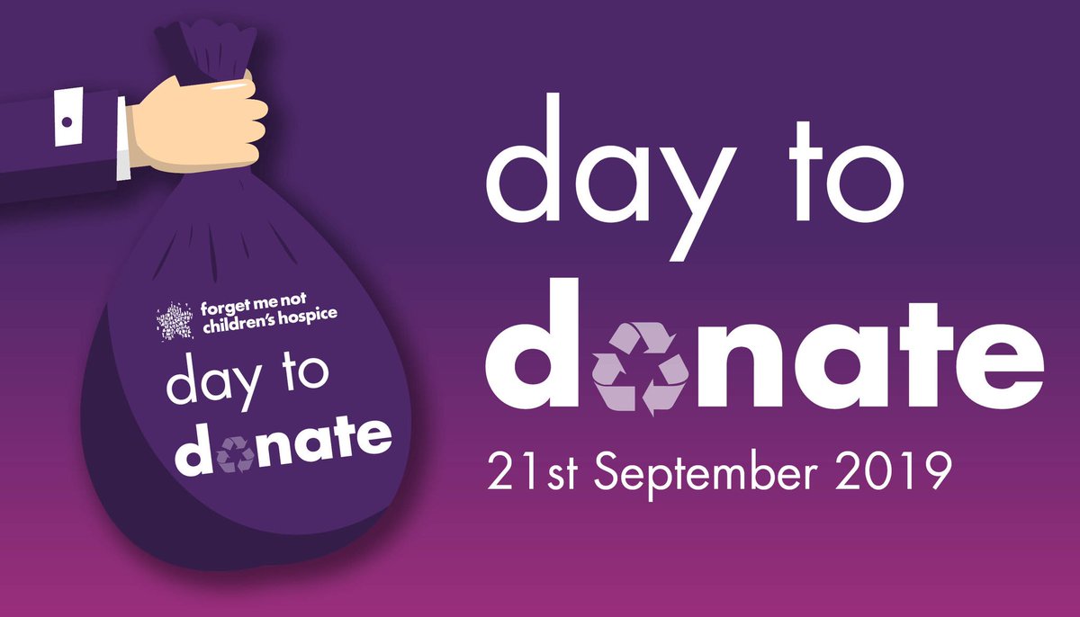 IT’S HERE!!! #daytodonate head on down to your local @ForgetMNotChild shop or donation station to drop off your unwanted clothes, bric-a-brack, toys, books and small electricals ♻️♻️♻️ HAPPY DONATING ♻️♻️♻️
bit.ly/2kshOIj