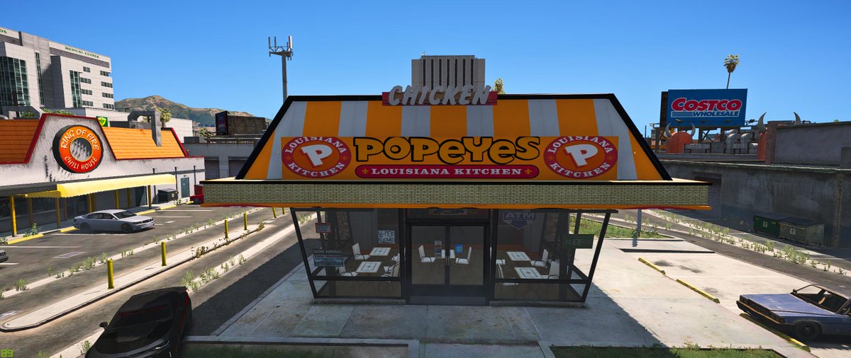 Games_Graphics's tweet photo. Turned #KFC into #Popeyes lol #Gta5Mods #GamesAndGraphics https://t.co/H7Zc4vRvTc