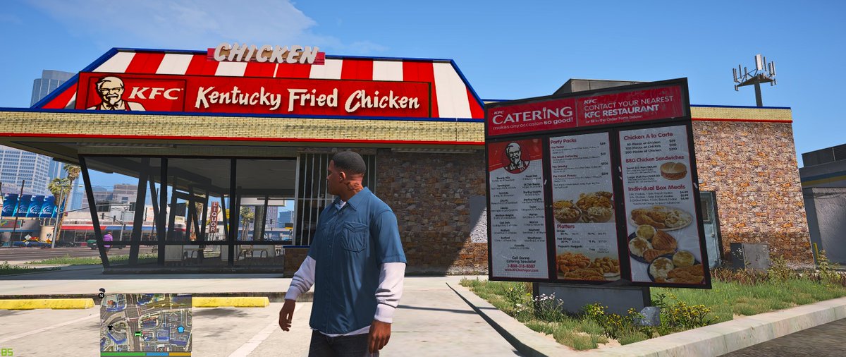 Games_Graphics's tweet photo. Turned #KFC into #Popeyes lol #Gta5Mods #GamesAndGraphics https://t.co/H7Zc4vRvTc