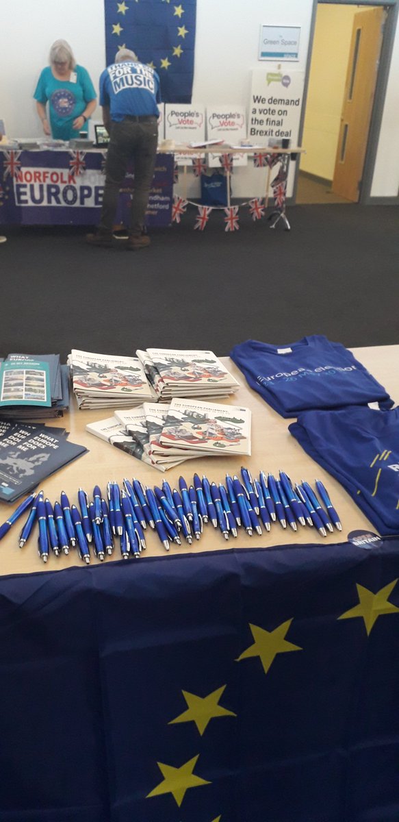 MoveEuro's tweet image. The stall is already for "Why should we care about Europe in the East of England" In #norwichnorth @NorwichChloe