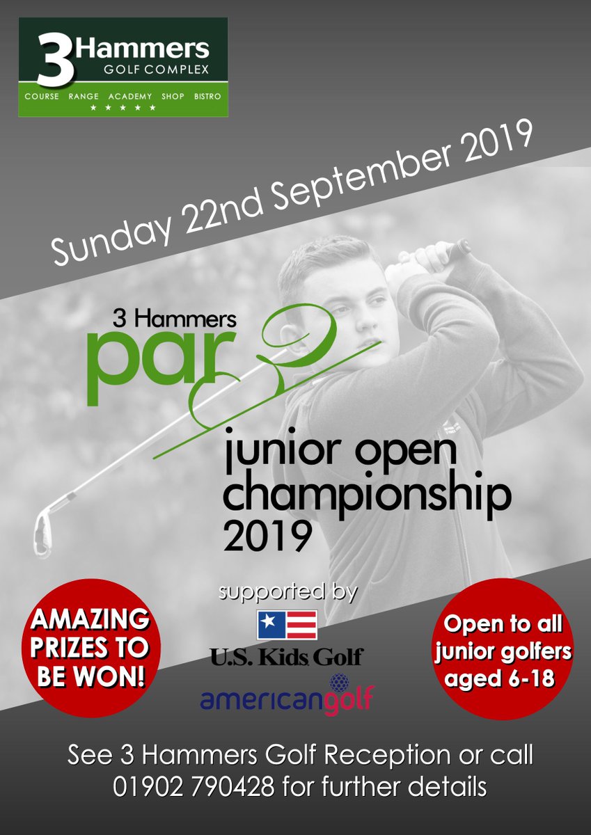 3 Hammers Golf ⛳️ (@3hammersgolf) on Twitter photo We are really pleased to say <a href="/uskidsgolf/">U.S. Kids Golf</a> will be with us all day on Sunday!!
They will be bringing along a full set of demo clubs and putters for you to try out on the range as well as some fun games and competitions planned!!
<a href="/3HammersAcademy/">3HammersGolfAcademy</a> @americangolf_UK We are really pleased to say <a href="/uskidsgolf/">U.S. Kids Golf</a> will be with us all day on Sunday!!
They will be bringing along a full set of demo clubs and putters for you to try out on the range as well as some fun games and competitions planned!!
<a href="/3HammersAcademy/">3HammersGolfAcademy</a> @americangolf_UK