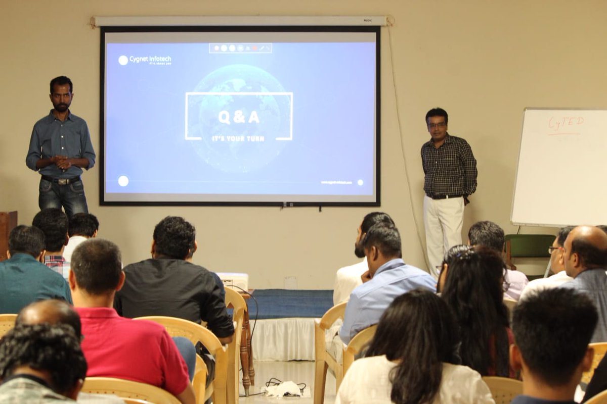 BharatKanojia22's tweet photo. Informative and demo-driven #CyTED session on #applicationqualityassurance Dakshesh Shah Cygnet Infotech TestingWhiz™
#testautomation #testengineering #testingwhiz https://t.co/wYXkYJ718l