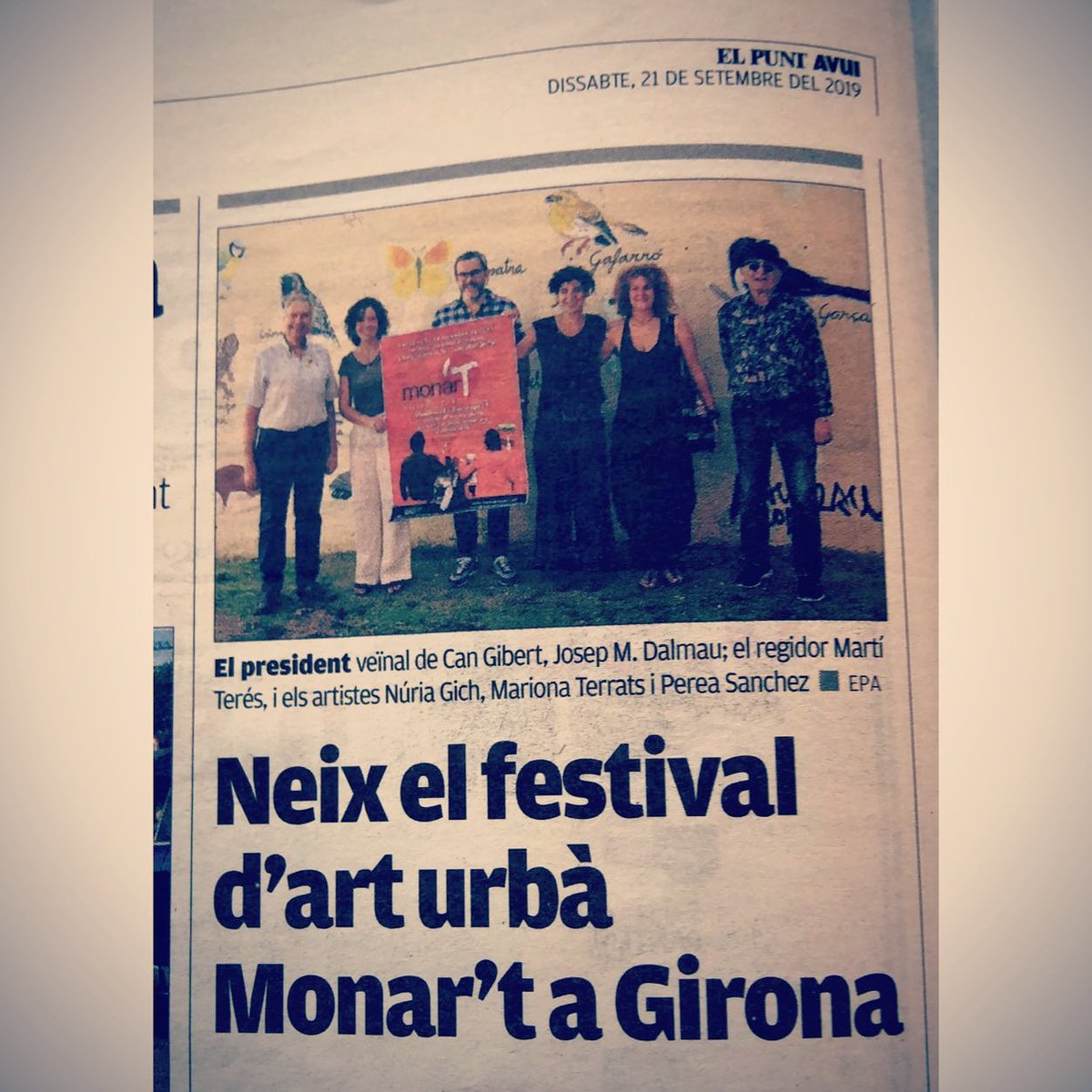 Neix el festival d'art urbà monar'T a Girona #arturba #momart #festivalart #festivalmonart #monart2019 #festivalmonart2019 #artagirona