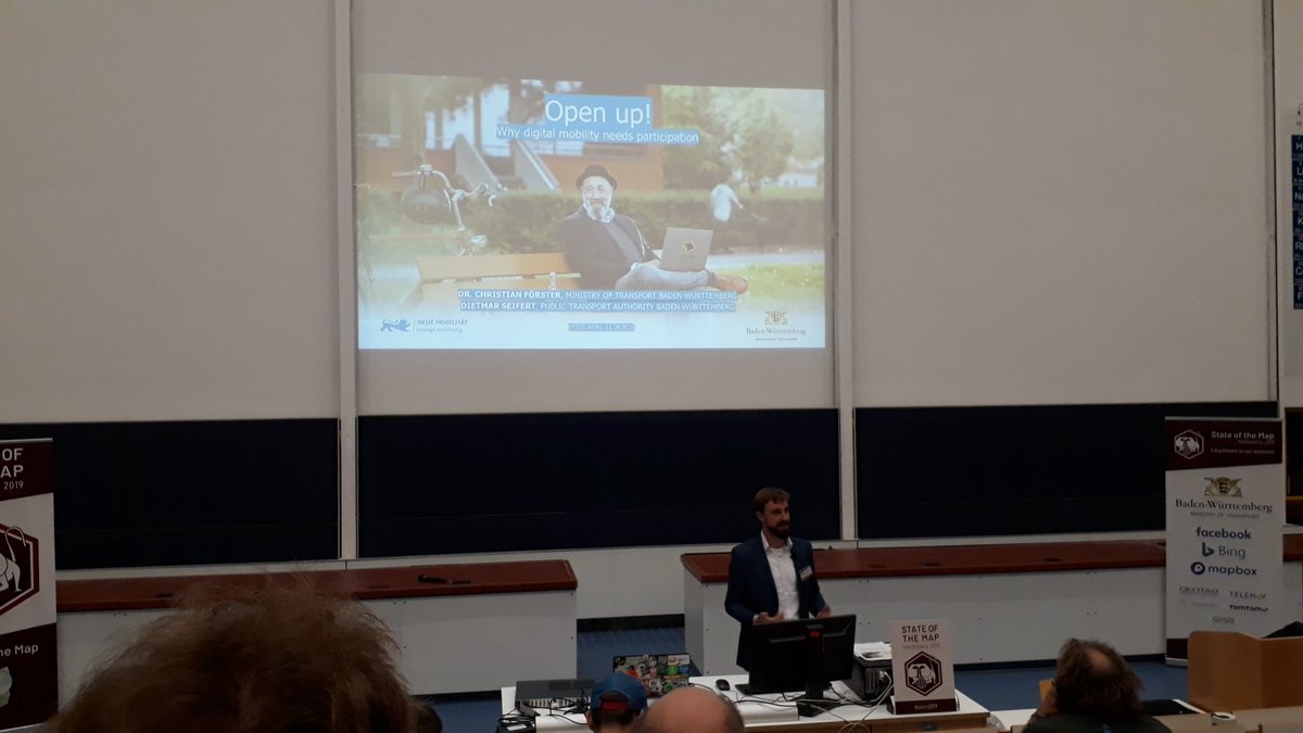 AThinkwhere's tweet image. Off to a great start @sotm with a couple of highly thought provoking and inspiring keynotes on the absolute necessity of an #openapproach from the Ministry of Transport and Software Freedom Conservancy #sotm2019 #OpenStreetMap #opendata #opensource