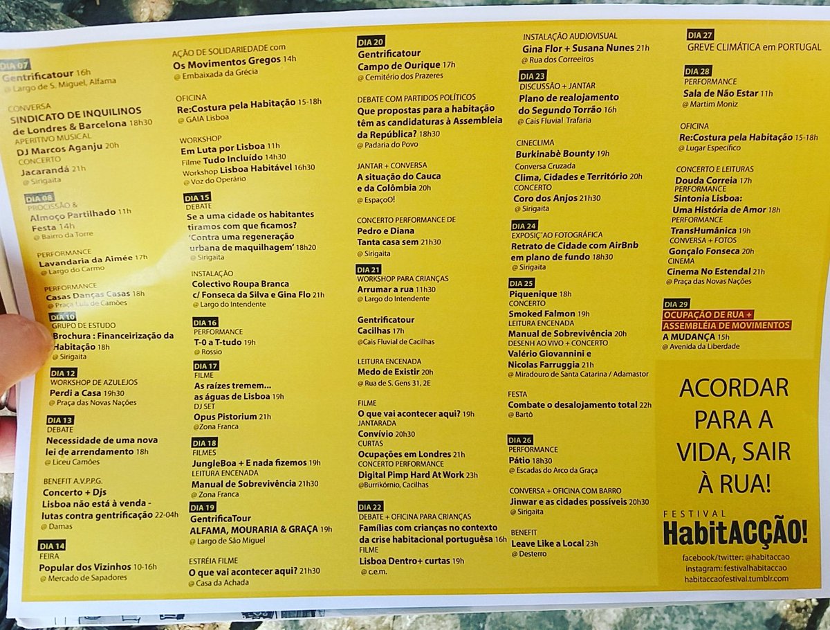 Duncan Crowley Habitaccao Programme Of Month Of September Activity In Lisbon Amazing Work Happening To Highlight How Much A Changing Lisbon Is Hitting The Most Vulnerable Communities Evictions Rising Communities