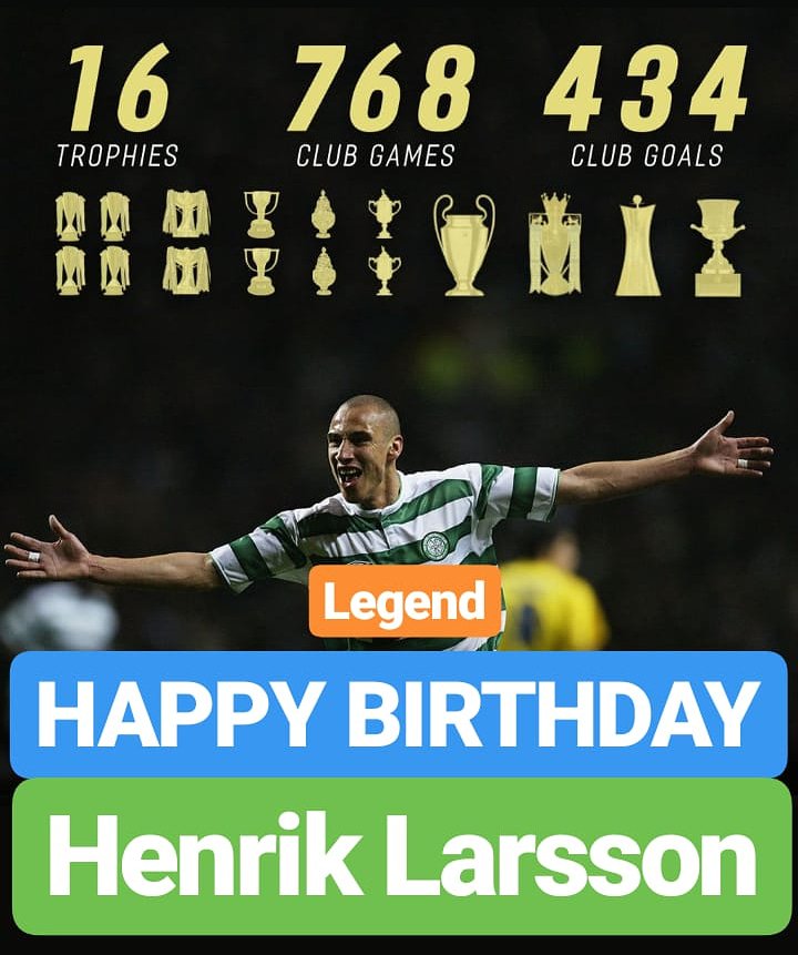 HAPPY BIRTHDAY 
Henrik Larsson 