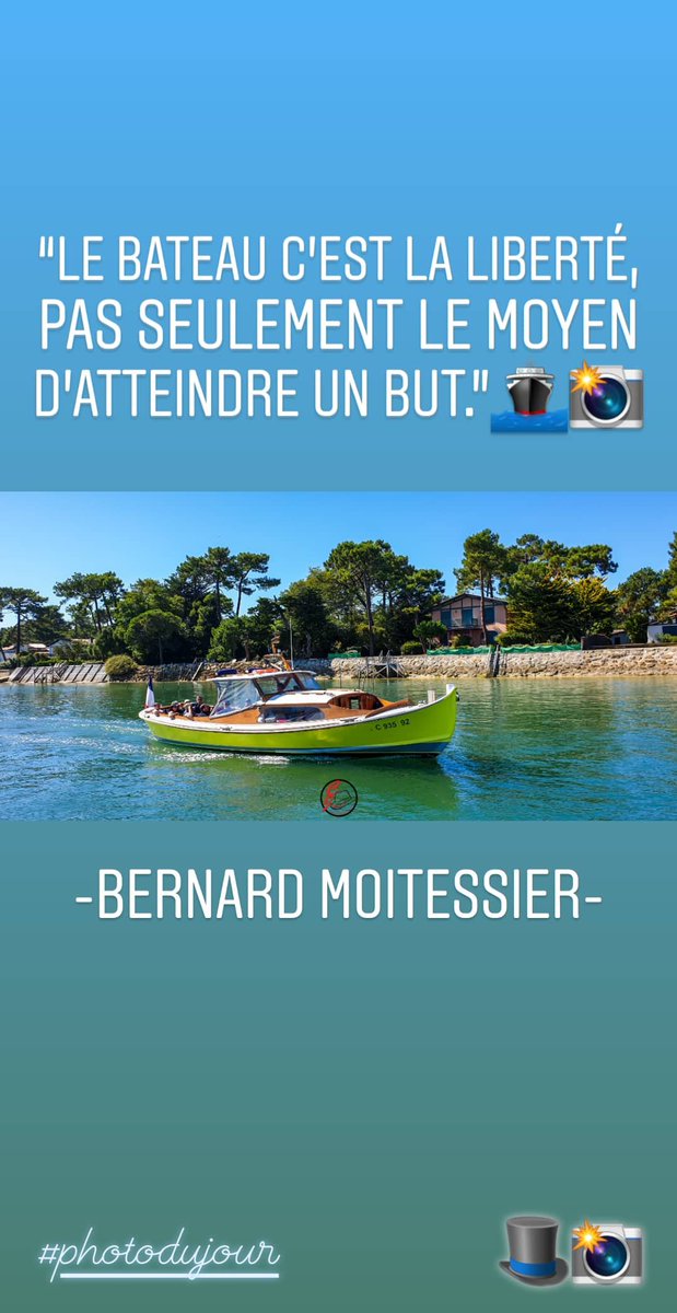 🎩 #bateau #balade #citation #bernardmoitessier #citationdujour #shoot #nikon #photodujour #photooftheday #pictureoftheday #passion #photo #photographie #photography #photographe #photographer #like #followme #subscribeme #abonnezvous #partagez #instamoment 📸