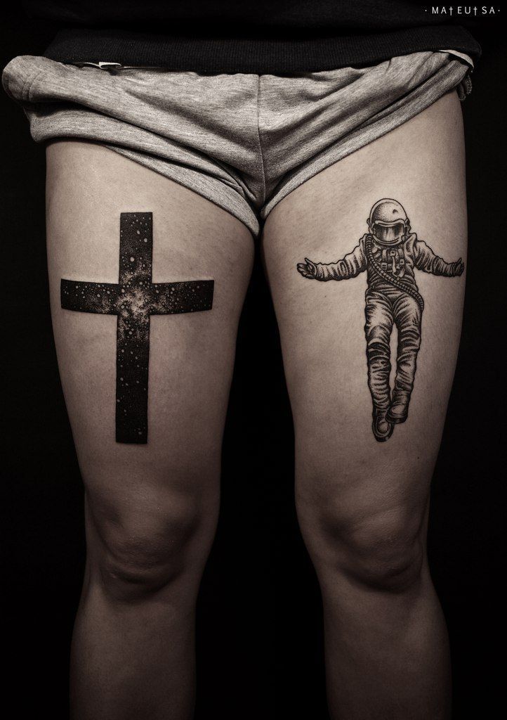 Fine Cross Tattoo Design Ideas for Men and Women  inktells