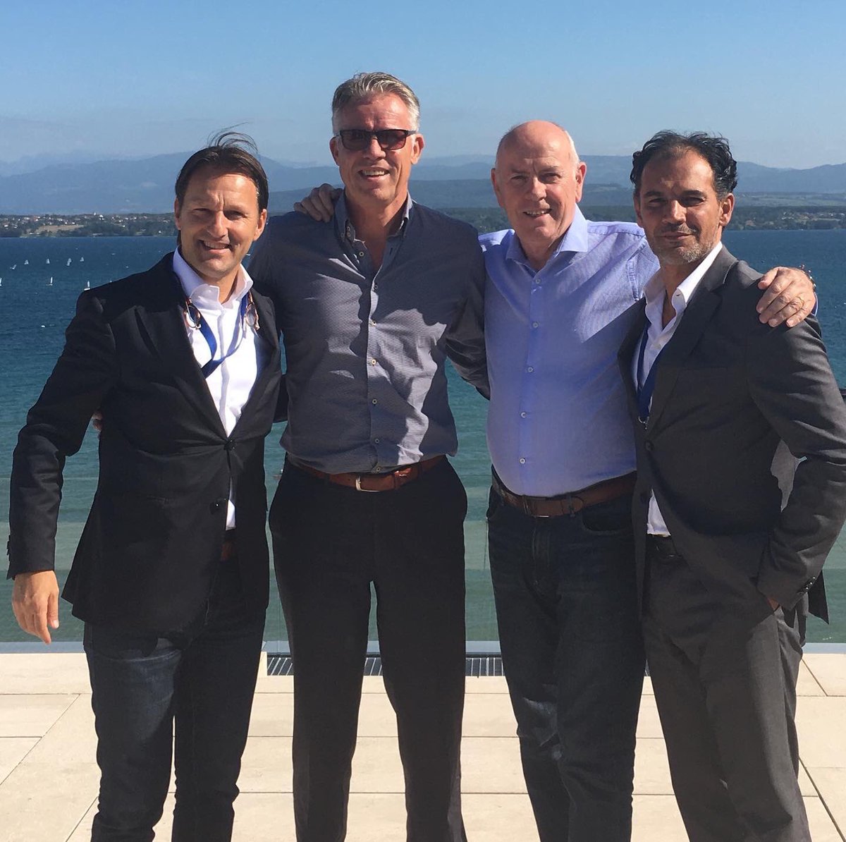 With my older colleagues this week !