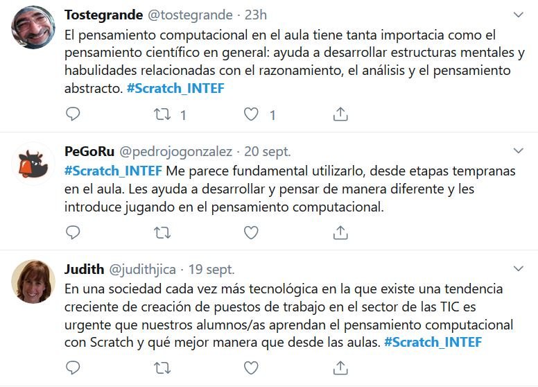 GmedranoTIC's tweet photo. @educaINTEF @matita33 @omarfgj @eva_cb @catinagui @pheras Twitter recibe las reflexiones de #Scratch_INTEF, explicando por qué es importante el #Pensamiento #Computacional en el #Aula

#AprendeINTEF #Formación #Docentes #CDD #CDEdu #CodeEducaLAB #moocbot #JuegaScratch #Scratch

@educaINTEF @matita33 @omarfgj @eva_cb @catinagui @pheras https://t.co/4ZXI5OdiyB