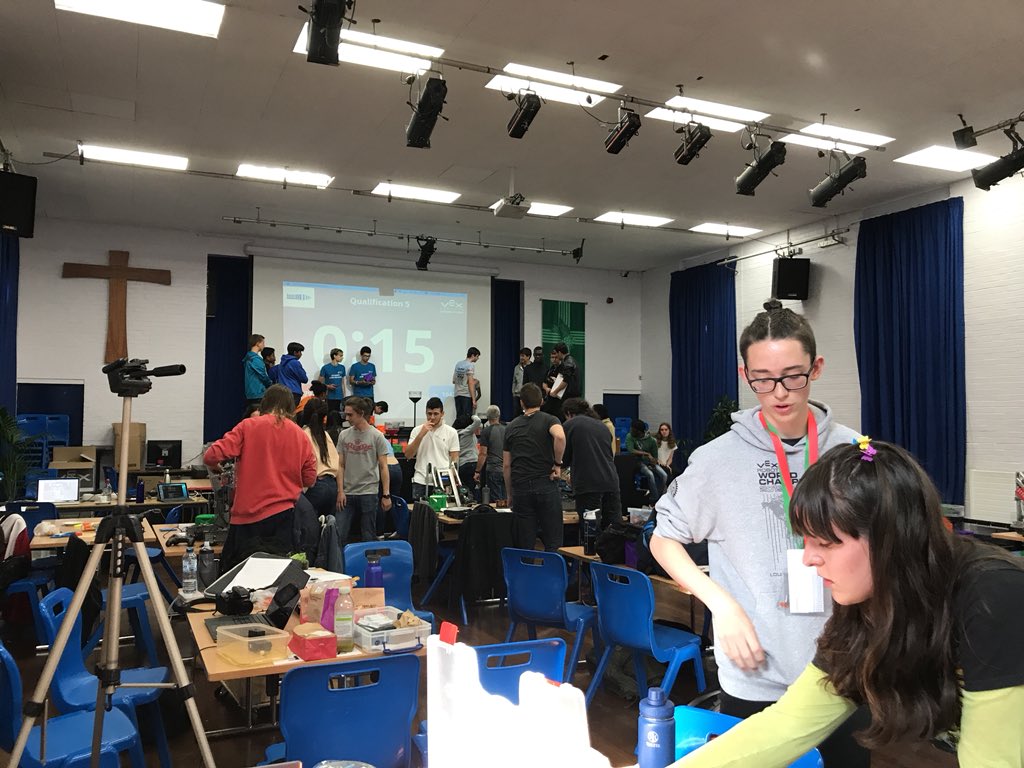 First comp of the season 🎉🎊 <a href="/AndrewDuffeyDTE/">AndrewDuffeyDTE</a> <a href="/mrkellydte/">Mr Kelly Design and Technology</a> <a href="/hbs_phoenix/">HBSPhoenix</a> <a href="/TCF_3116A/">VEX Team 3116A</a> <a href="/hbs_orbit/">HBS Orbit | 10173X</a> <a href="/mrclarkehbs/">Mr Clarke</a> <a href="/VEXRoboticsUK/">VEX Robotics UK</a> <a href="/GirlPoweredUK/">Girl Powered UK</a>