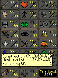 PurateOSRS's tweet image. Very close, I may need OSBuddy to finish off the grind
