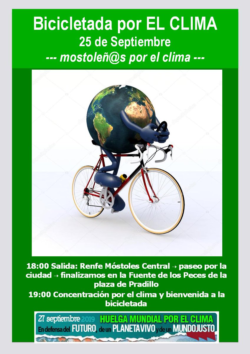 Hemos organizado estas actividades en la #SemanaPorElClima porque nadie puede negar que el #CambioClimático es una #Emergencia.
En defensa del FUTURO de un PLANETA VIVO y de un MUNDO JUSTO.