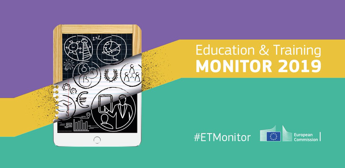 EUErasmusPlus's tweet photo. One week to go until the launch of the Education &amp; Training Monitor 2019 at #EduSummitEU! ⏳ Thursday 26/9 at 12:00 we'll drop:

⚡ #ETMonitor 2019 volumes 1 &amp; 2 ⚡ Factsheets ⚡  Infographics  ⚡ Leaflet ⚡ Press release ⚡ https://t.co/LqsRBQ1udl