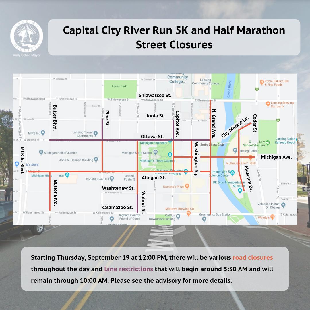 Cap City Half Marathon Elevation Chart