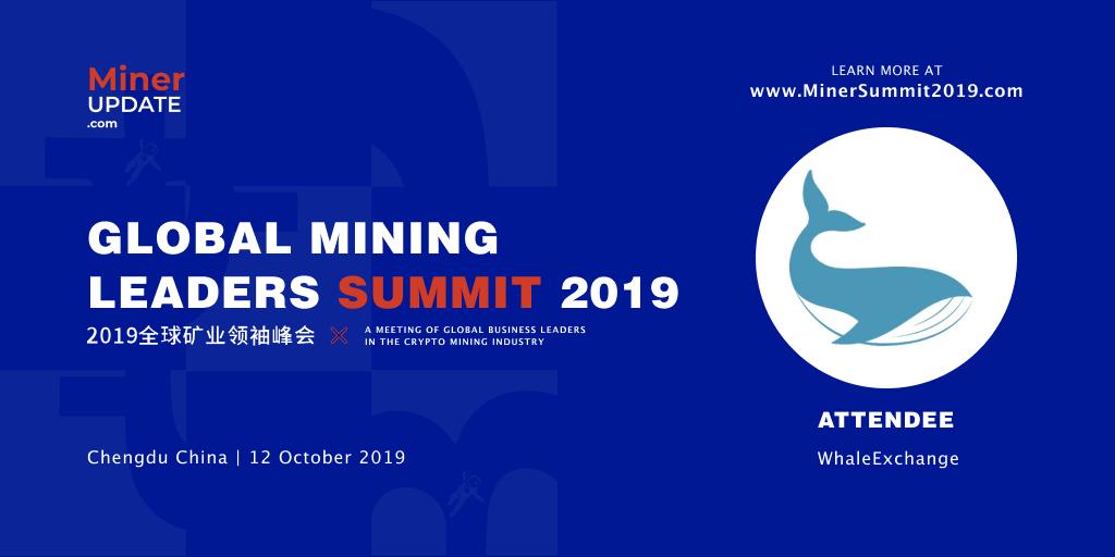 The decentralized exchange for the crypto whales <a href="/WhaleExchange/">WhaleExchange</a> will be at MinerSummit. As well as being ranked among the highest quality DEX’s, the Whale Exchange team regularly publish valuable research reports.

Register at minersummit.eventbrite.com