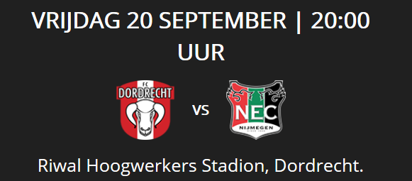 DordtSport's tweet image. WINACTIE - Ter ere van de Nationale Sportweek (van 20-29 september) verloten wij 5x2 kaarten voor de wedstrijd van FC Dordrecht vs. NEC. Wil jij die kaarten winnen? Reageer dan vóór vrijdagochtend 19 september, 09.00 uur onder dit bericht. Met wie wil jij naar de wedstrijd?