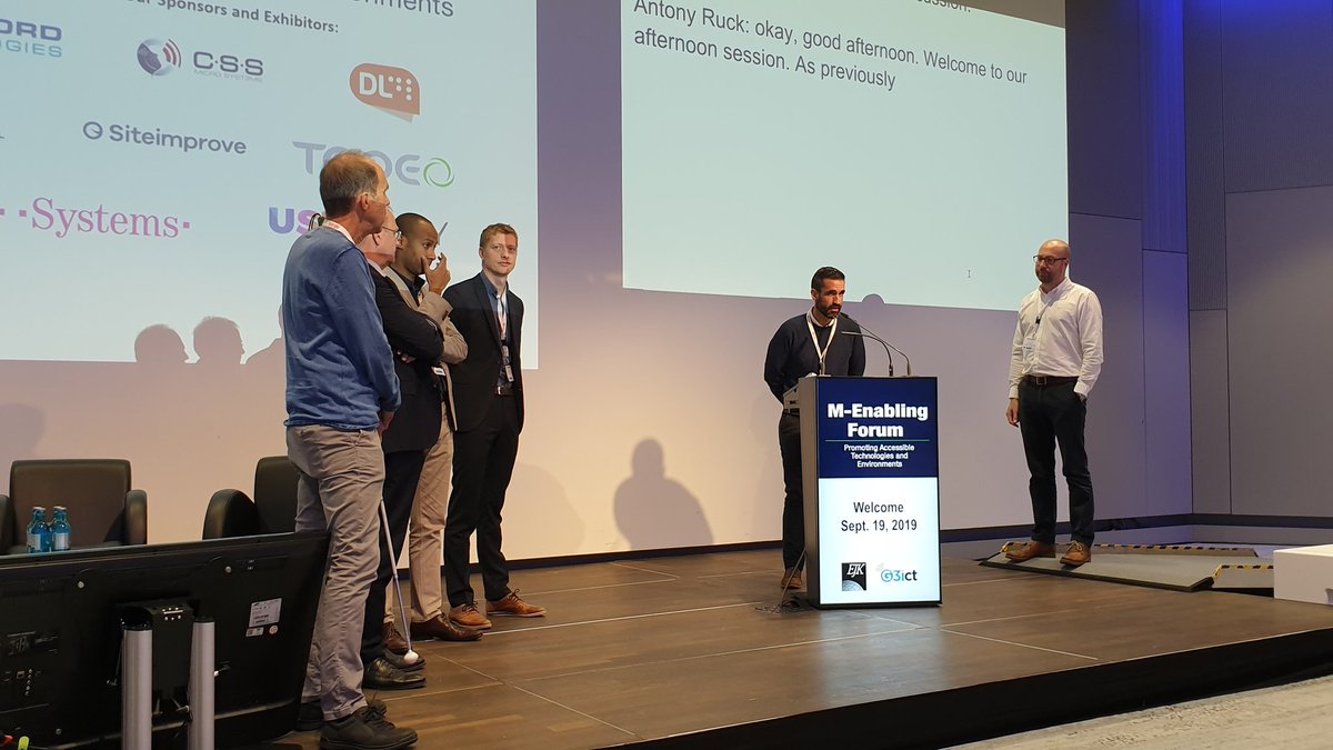 LucyRuck's tweet image. The afternoon session is starting, focusing on accessible workplaces and employment, cant wait to get involved in the conversation at the roundtable and talk about #DisabilitySmart #mEnablingForum19