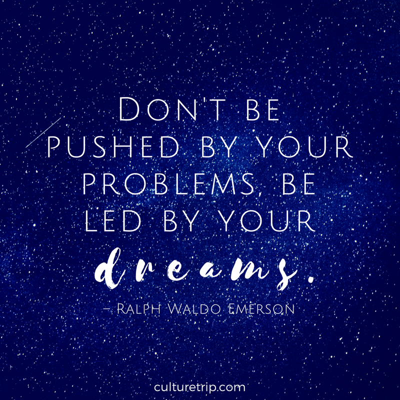 Smatbot On Twitter Don T Be Pushed By Your Problems Be Led By Your Dreams Ralph Waldo Emerson Quote Dreams Inspiration Wisdom Problems Https T Co Tisinjacgr