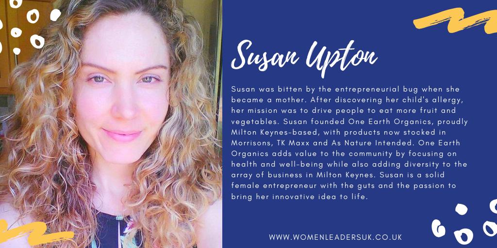 Congratulations to Susan Upton Thirakornratch for being chosen as a finalist for our Entrepreneur category! Susan founded <a href="/oneearthblends/">One Earth Organics</a>, an organic smoothie blends and snacks business devoted to the health and well-being of people and our planet.

#WLUKAwards #entrpreneur
