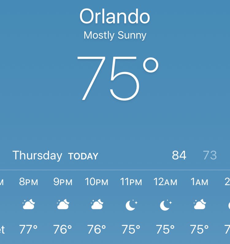 It actually feels like Fall in Orlando!! We might we breaking out the hoodies for Horror Nights tonight! 🍂